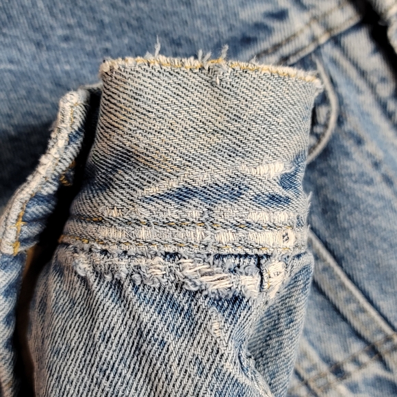 Storm Rider by Lee Vintage Denim Jean Jacket Blanket Lined Coat Men's Size L - Picture 4 of 16